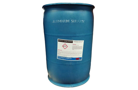 Aluminum Sulfate Solution [Al2(SO4)3] [CAS_10043-01-3] Yellow to Water-White Liquid (605 LB Drum)