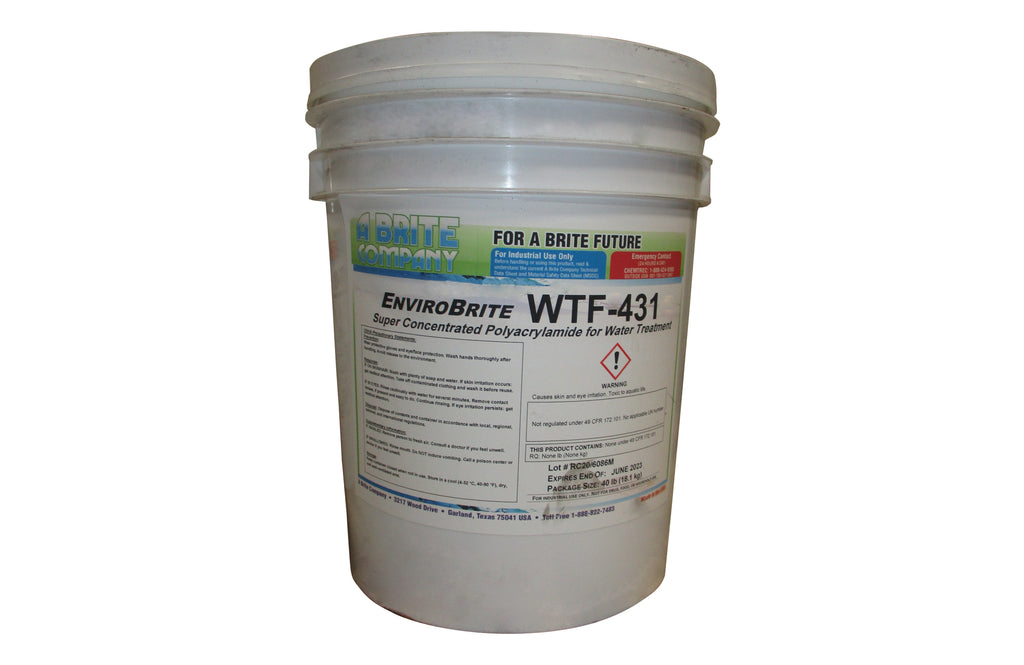 ENVIROBRITE(TM) WTF-431 Super Concentrated Polyacrylamide 5 Gallon