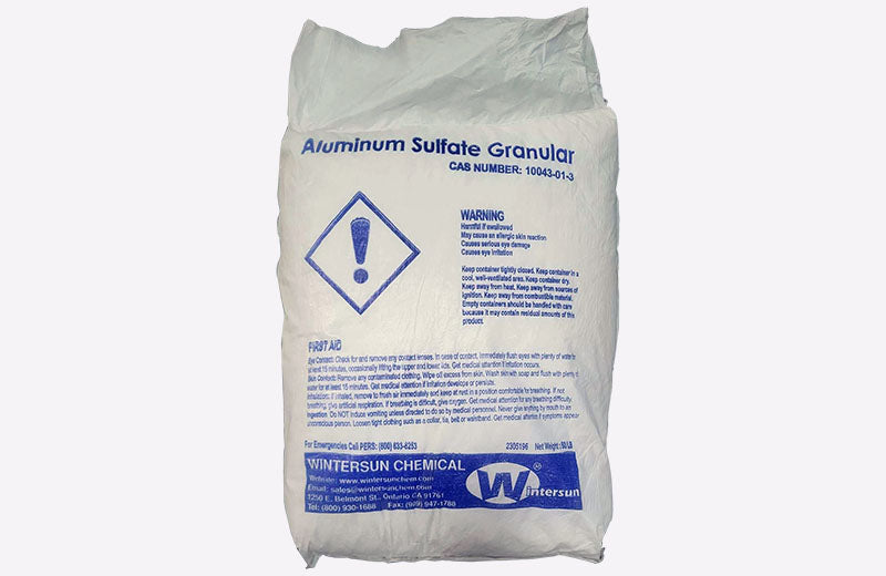 Aluminum Sulfate Granular [CAS_10043-01-3 ] [Al2(SO4)3] 99+% White 50 Lb Bag