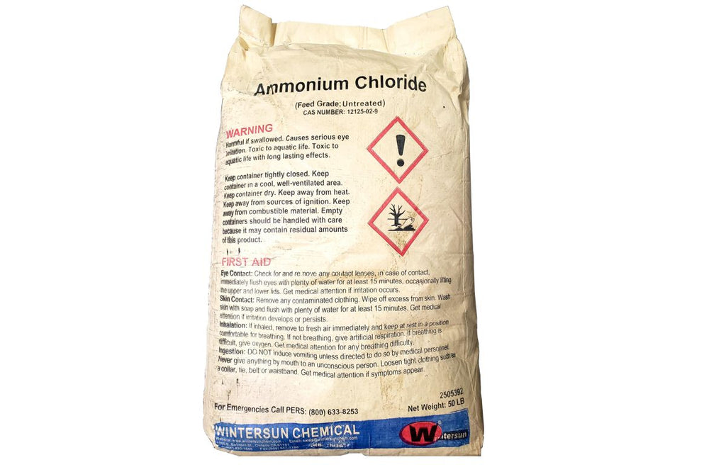 Ammonium Chloride [NH4Cl] [CAS_12125-02-9] 98% (Untreated) White Granular 50 LB