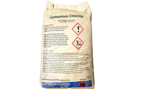 Ammonium Chloride [NH4Cl] [CAS_12125-02-9] 98% (Untreated) White Granular 50 LB