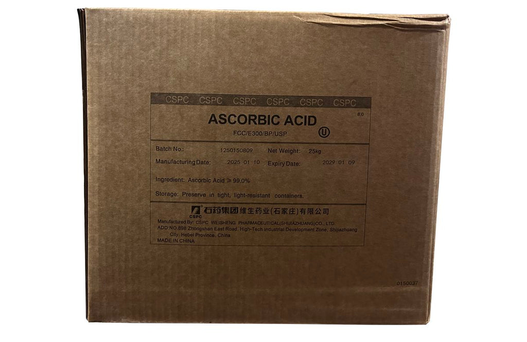 Ascorbic Acid [C6H8O6] [CAS_50-81-7]  Kosher Food Grade (CSPC) 99+% White Powder (55.12 Lb Carton)