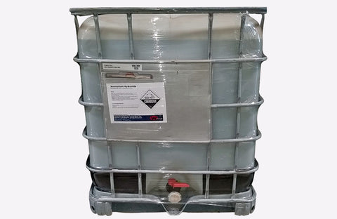 Ammonium Hydroxide (Aqueous Ammonia) [NH4OH] [CAS_1336-21-6] 25% Clear Colorless Liquid (1984 LB Tote)