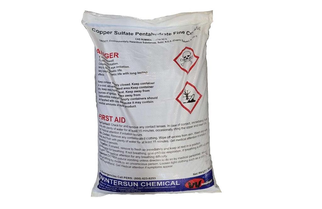 Copper Sulfate Pentahydrate (Cupric Sulfate) [CuSO4.5H2O] [CAS_7758-99-8] 98+% Fine Crystals Feed Grade (50 Lb Bag)