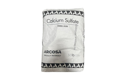 Calcium Sulfate Dihydrate FCC (Terra Alba) [CAS_Mixture] 98% White Powder 50 LB Bag