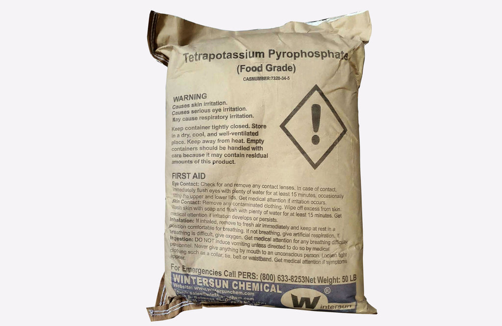 Tetrapotassium Pyrophosphate Powder (TKPP) [K4P2O7] [CAS_7320-34-5] Food Grade 95% (50 Lb Bag)