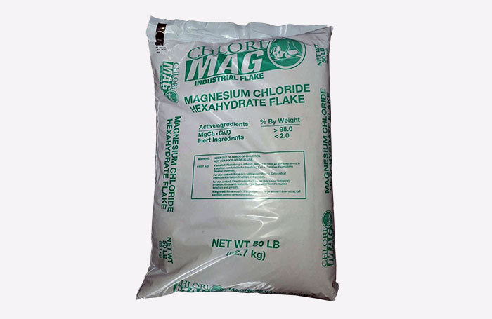 Magnesium Chloride Hexahydrate [MgCl2.6H2O] [CAS_7791-18-6] 98% Industrial, White Flake (50 Lb Bag)
