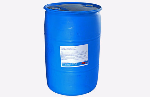 Potassium Hydroxide (Caustic Potash)  50% FCC [KOH] [CAS_1310-58-3] Clear Colorless Liquid (650 LB Drum)