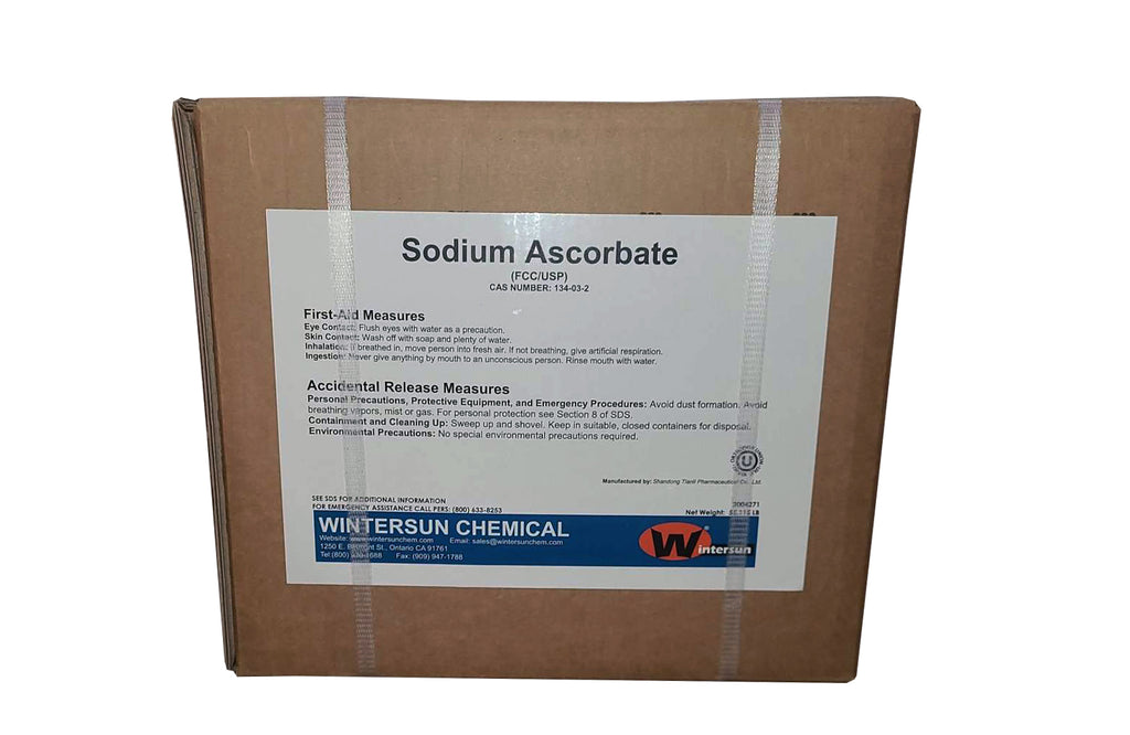 Sodium Ascorbate FCC/USP [C6H7O6Na] [CAS_134-03-2]   White to slightly yellow powder 55.12 LB Bag