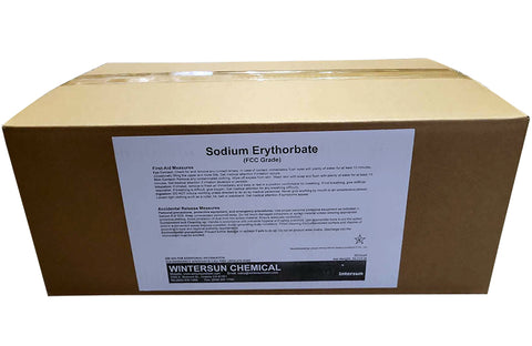 Sodium Erythorbate [C6H7O6.Na] [CAS_6381-77-7] 98+% FCC/ Food Grade, White Powder/Granular 55.12 Lb Carton