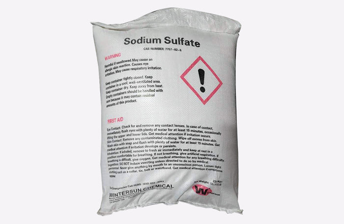 Sodium Sulfate Wintersun [Na2SO4] [CAS_7757-82-6] 99+%, White Crystalline (55.115 Lb Bag)