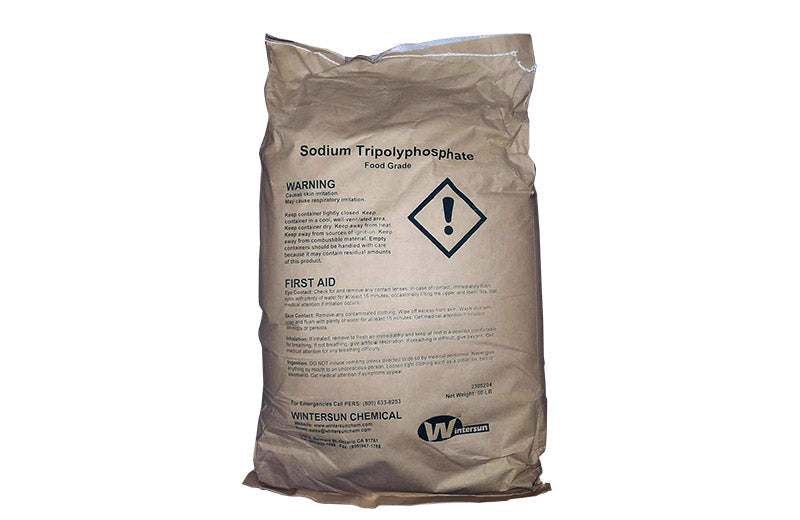 Sodium Tripolyphosphate (STPP) [Na5P3O10] [CAS_7758-29-4] Food Grade, Wintersun, White Powder/Granular (50 Lb Bag)