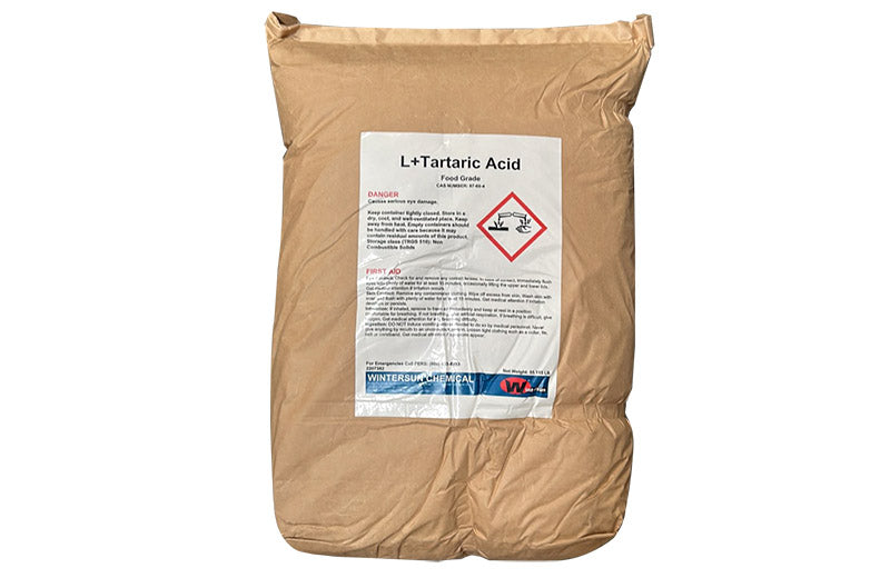 Tartaric Acid FCC /USP  [C4H6O6] [CAS_87-69-4] White Crystal Powder (55.12 Lb Bag)