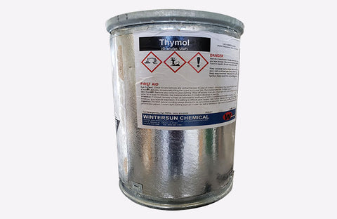 Thymol [C10H14O] [CAS_89-83-8] 99+% USP Grade, Colorless to Pale Yellow Crystals (55.12 Lb Drum)