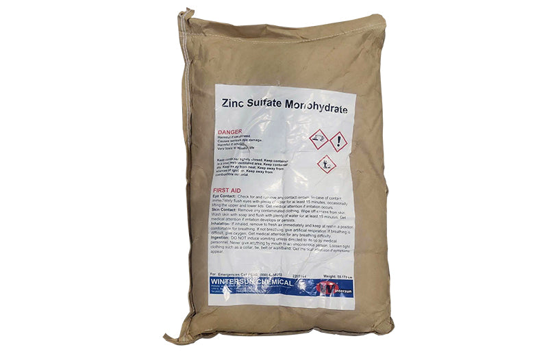 Zinc Sulfate Monohydrate [ZnSO4. H2O] [CAS_7446-19-7] Granular 98+% White (55.12 Lb Bag)
