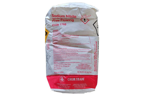 Sodium Nitrite Chemtrade [NaNO2] [CAS_7632-00-0] 98% White Yellowish Granular 50 LB