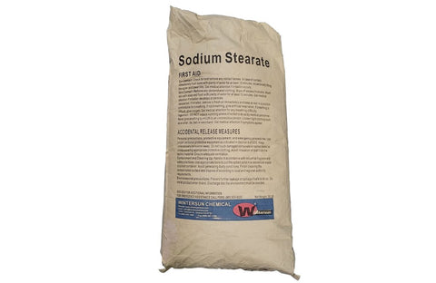 Sodium Stearate Powder [C17H35COONa] [CAS_822-16-2] White (50 Lb Bag)