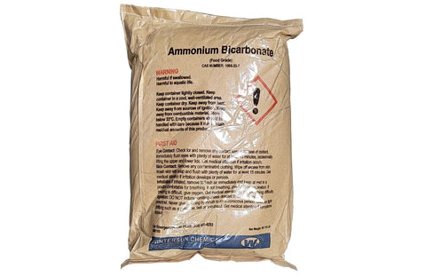 Ammonium Bicarbonate [NH4HCO3] [CAS_1066-33-7] Food Grade White Cystals (55.12 LB Bag)