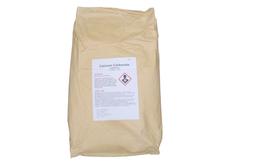 Calcium Carbonate [CaCO3] [CAS_1317-65-3], Wintersun,  Food Grade Kosher 94+%, White Powder/ Colorless Crystal (55.12 Lb Bag)