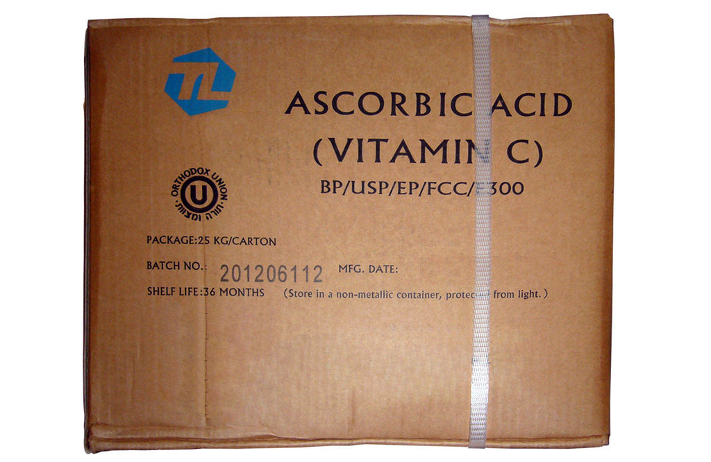 Ascorbic Acid [C6H8O6] [CAS_50-81-7] Food Grade (BP/USP/EP/FCC/E300) 99+% White Powder (55.12 Lbs Carton)