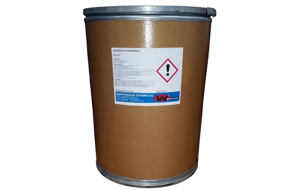 Ammonium Fluoborate [NH4BF4] [CAS_13826-83-0] White Crystals, (300 Lb Drum)