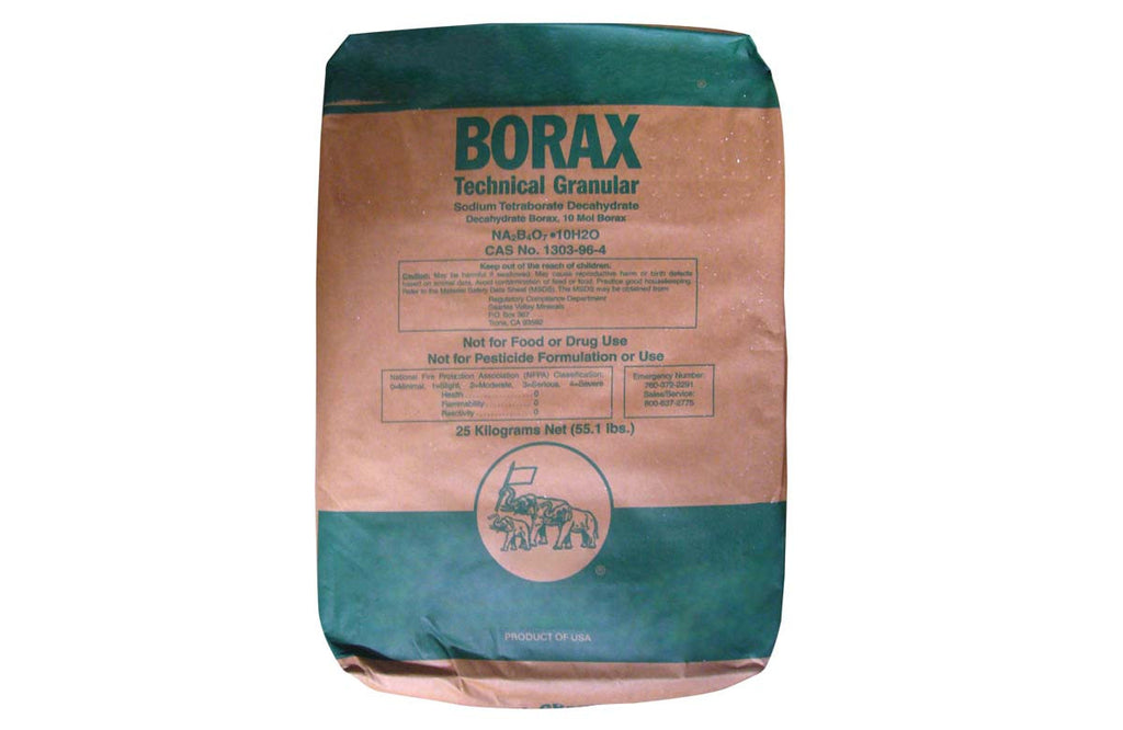 Borax Decahydrate 10 Mol [Na2B4O7.10H2O] [CAS_1303-96-4] Technical Standard, White, Granular (55.12 Lbs Bag)