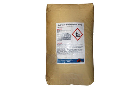 Butylated Hydroxy-Toluene (BHT) [C15H24O] [CAS_128-37-0] 99.5+%, FCC, White Crystalline Solid (55.12 LB Bag)