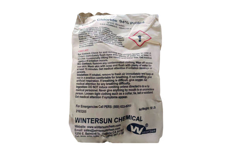 Calcium Chloride Prilled [CaCl2] [CAS_10043-52-4] +94% Food Grade, White (50 LB Bag)