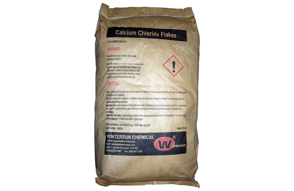 Calcium Chloride Anhydrous Flake [CaCl2] [CAS_10043-52-4] 77+%, White (50 Lb Bag)