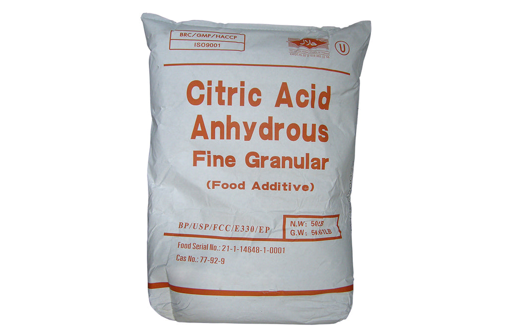 Citric Acid Anhydrous "Cofco" [C6H8O7] [CAS_77-92-9] 99.5+%  USP FCC Fine Granular (50 Lb Bag)