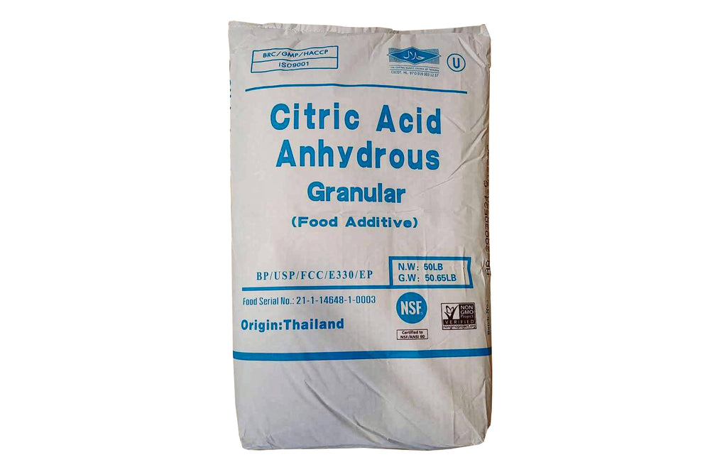 Citric Acid Anhydrous "Cofco" [C6H8O7] [CAS_77-92-9] 99.5+%  USP FCC Granular (50 Lb Bag)