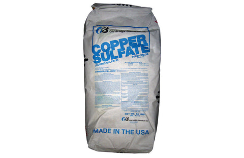 Copper Sulfate Pentahydrate (Cupric Sulfate) [CuSO4.5H2O] [CAS_7758-99-8] 98+% Fine Crystals Feed Grade (50 Lb Bag)