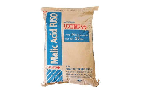 Malic Acid FUSO [C4H6O5] [CAS_6915-15-7] Food Grade +99% Powder  55.12 LB Bag
