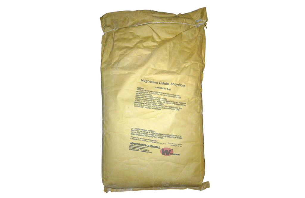 Magnesium Sulfate Anhydrous [MgSO4] [CAS_7487-88-9] 99.8+% USP, White Crystalline Powder (50 Lb Bag)