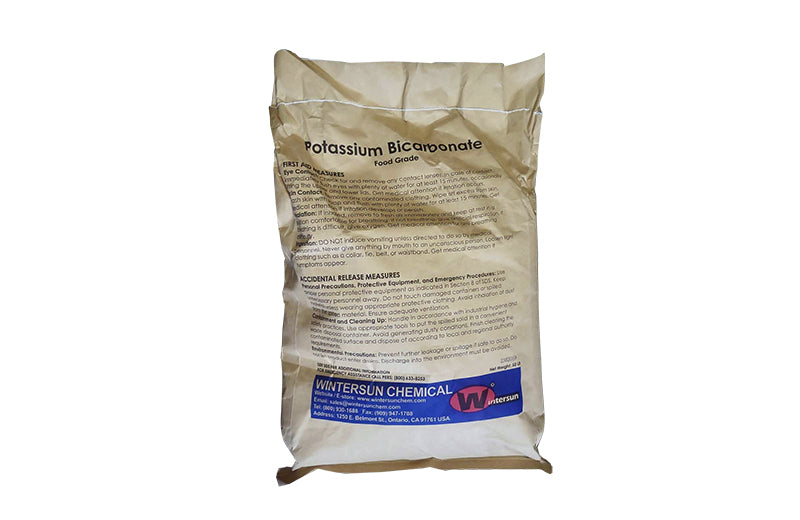Potassium Bicarbonate Powder [KHCO3] [CAS_298-14-6] Food Grade 99+%, White (50 Lb Bag)
