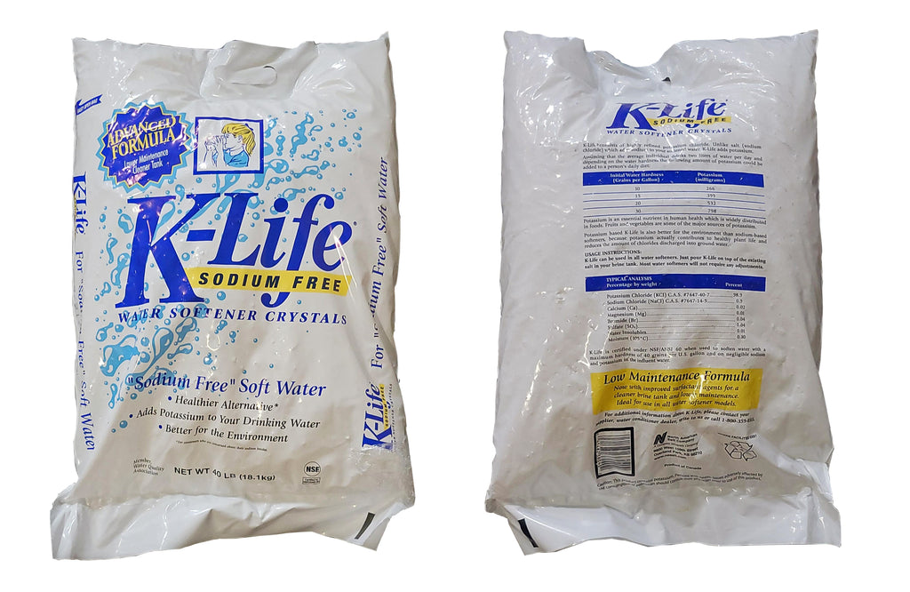 Potassium Chloride K-Life [KCL] [CAS_7447-40-7] +98.6% NSF Crystalline Solid 40 LB