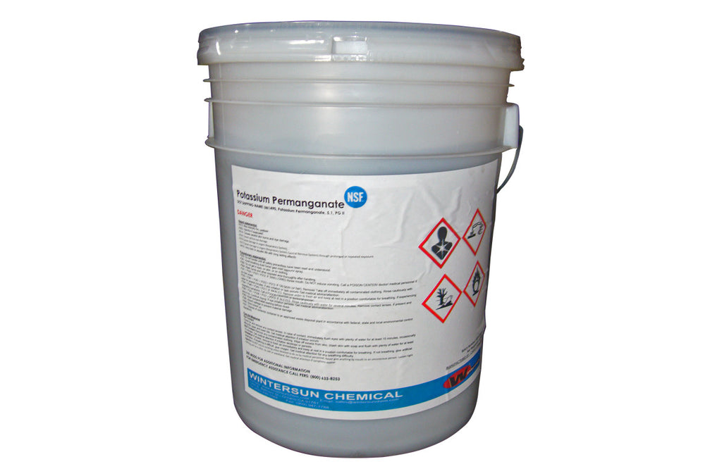 Potassium Permanganate [KMnO4] [CAS_7722-64-7] 97+% NSF Certified, Free Flowing Granular (55.12 Lb Drum)