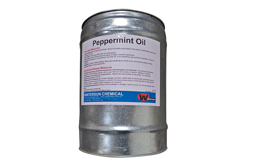 Peppermint Oil [C10H16] [CAS_8006-90-4] Colorless to Pale Yellow Liquid  55.12 LB Drum
