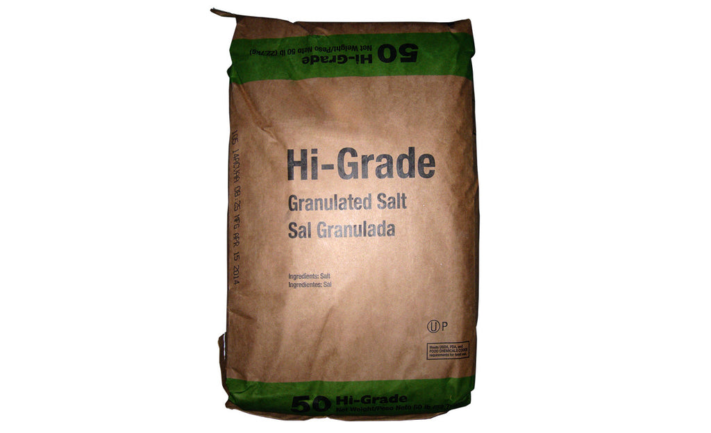 Sodium Chloride Hi Grade Granulated Salt [NaCl] [CAS_7647-14-5] White crystalline solid (50 Lbs Bag)