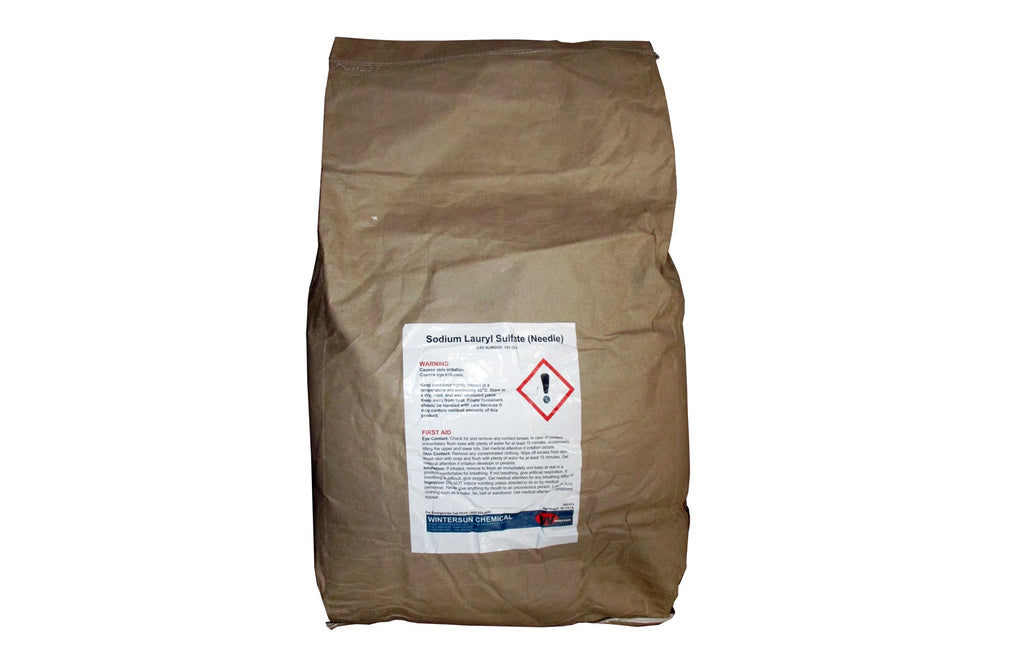 Sodium Lauryl Sulfate (Sodium Dodecyl Sulfate) [C12H25SO4Na] [CAS_151-21-3]  USP/ N.F. Grade 95%, Needle-Like / Light Yellow Solid (55.12 Lb Bag)