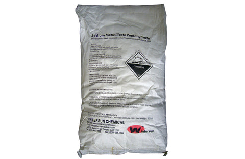 Sodium Metasilicate Pentahydrate [SiO3Na2.5H2O] [CAS_10213-79-3] Solid (50 Lbs Bag)