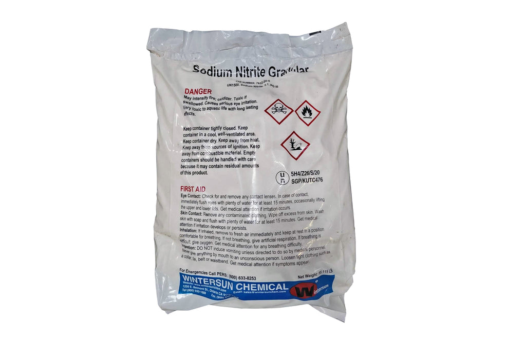 Sodium Nitrite [NaNO2] [CAS_7632-00-0] 99+% White Yellowish Powder/Granular 55.12  LB