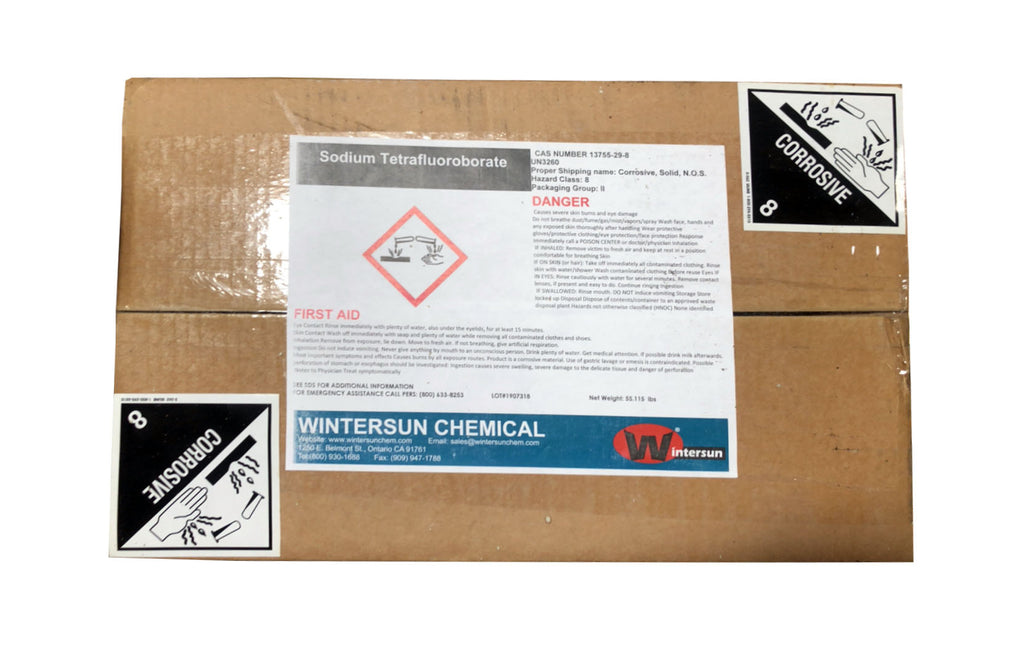 Sodium Tetrafluoroborate [CAS_13755-29-8] +98.0% Solid/Fine Grad (55.12 LB Carton)