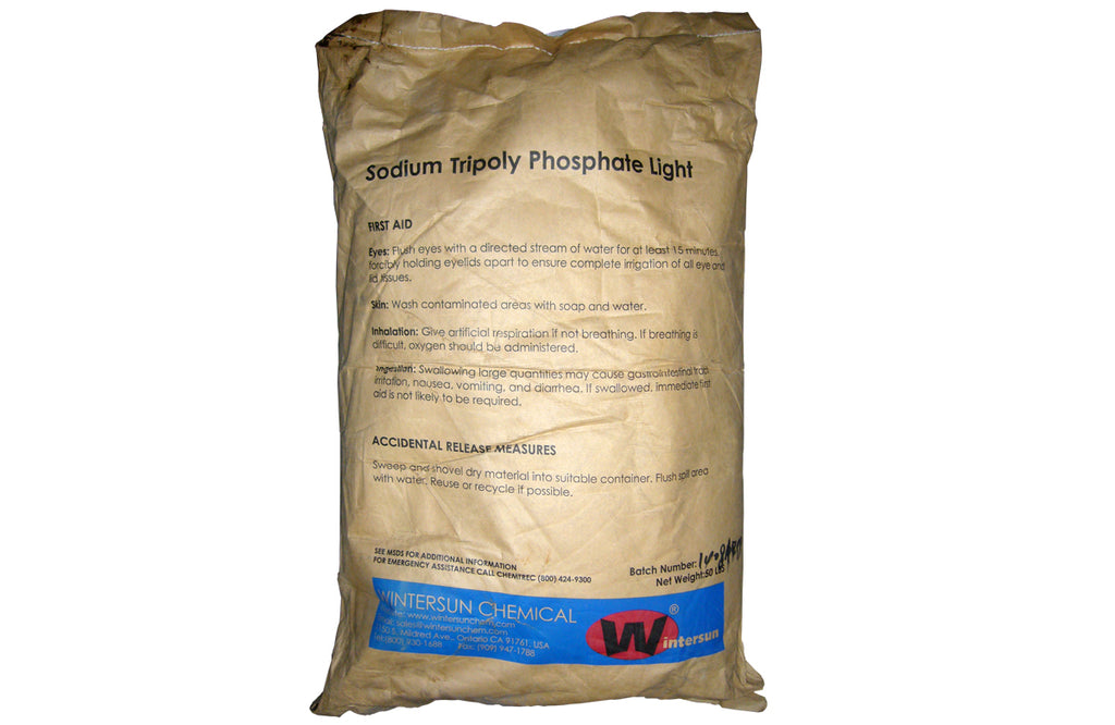 Sodium Tripolyphosphate Light (STPP) [Na5P3O10] [CAS_7758-29-4] 94+%, White Powder/ Granular (50 Lb Bag)