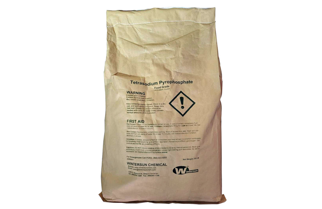 Tetrasodium Pyrophosphate (TSPP) Food Grade [Na4P2O7] [CAS_7722-88-5] +96.5% White Powder 50 LB Bag