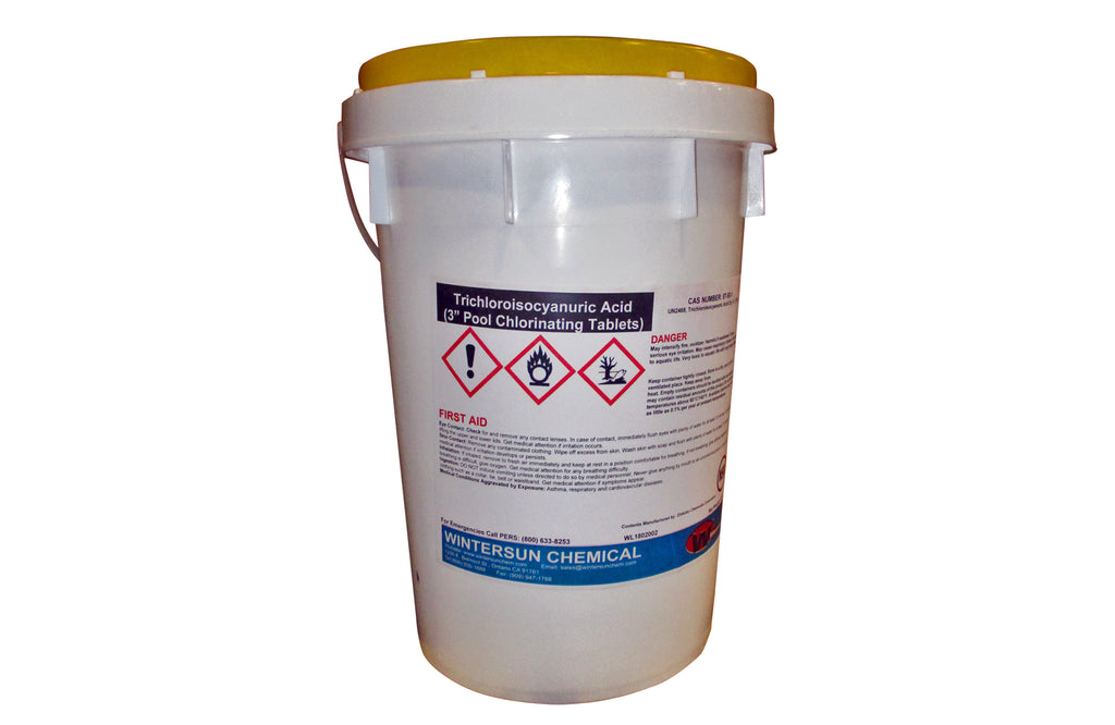 Trichloroisocyanuric Acid (3" Pool Chlorinating Tablets) [CAS_57-55-6] [CH3CHOHCH2OH] 50 LB Pail