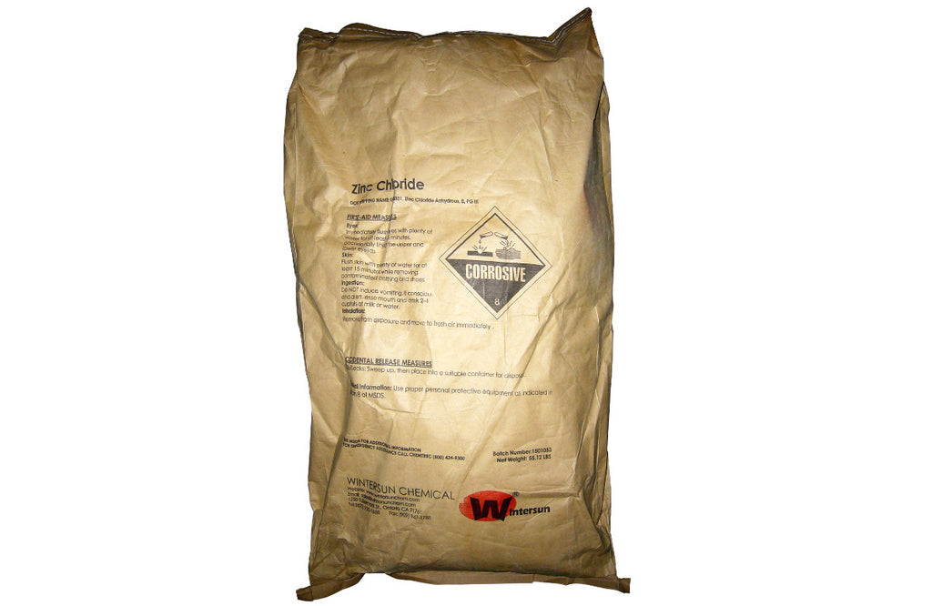 Zinc Chloride Powder [ZnCl2] [CAS_7646-85-7] 98% White (55.12 Lbs Bag)